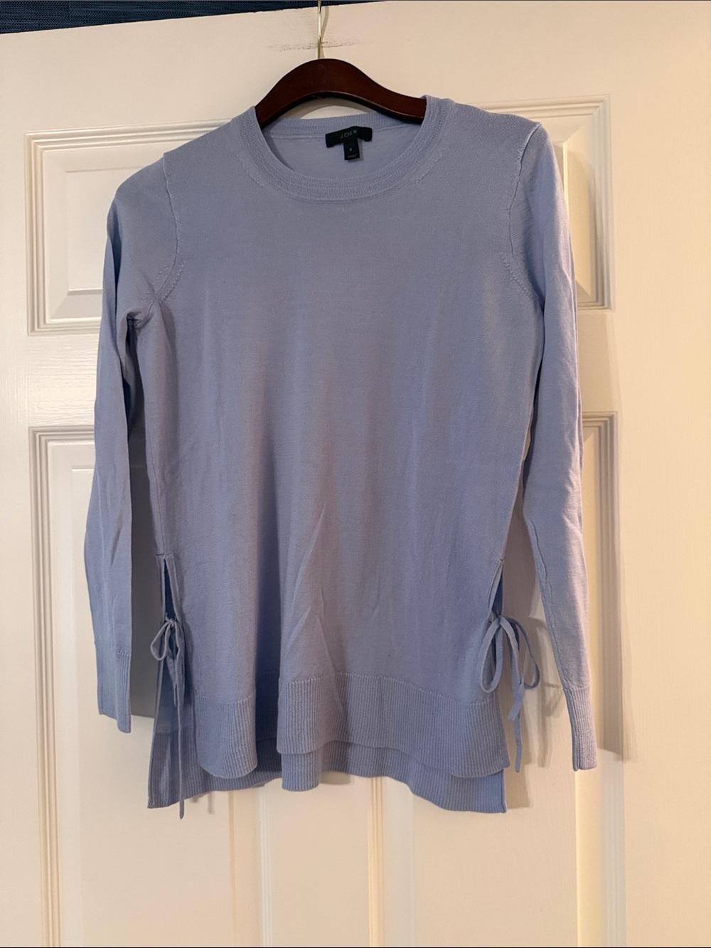 J Crew side tie sweater small